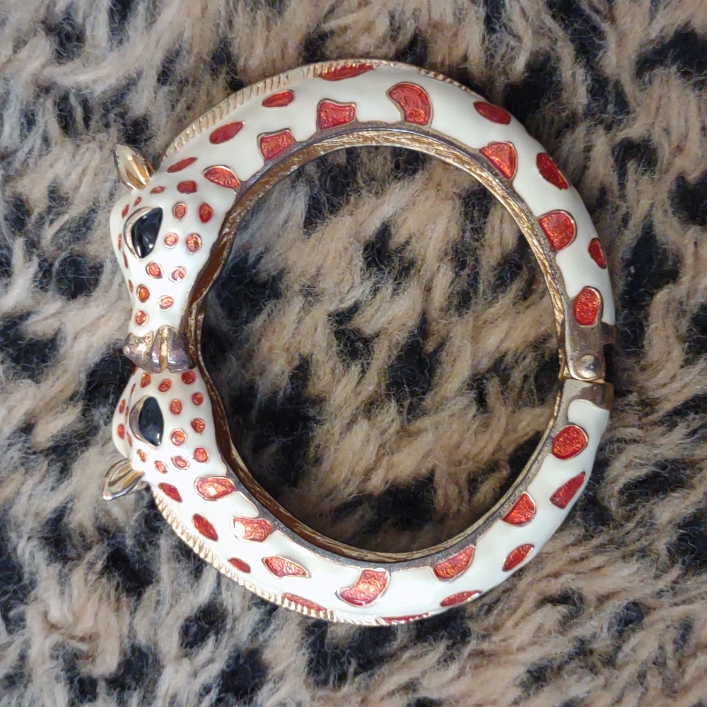 Fornash Enamel Giraffe Clamper Bracelet